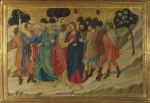 Het verraad van Christus uit de Basiliek van Santa Croce, Florence, ca. 1324-1325