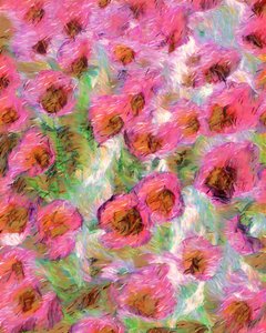 Dromerige roze bloemen door Uma Gokhale
