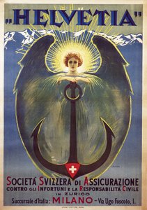 Helvetia-poster door Umberto Boccioni door Umberto Boccioni
