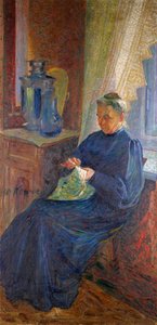 Portret van Madame Sophie Popoff door Umberto Boccioni