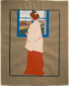 Vrouw bij een raam (Herfst), ca 1908