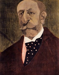 Portret van Charles Camille Saint-Saëns, Franse componist, pianist en organist door Umberto Brunelleschi