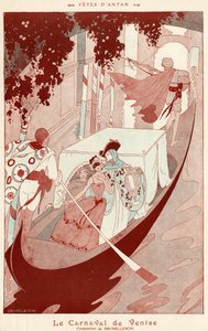 Het carnaval van Venetië door Umberto Brunelleschi