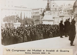 "VIII Congres van Verminkten en Oorlogsinvaliden - Rome, januari 1933" door Umberto Palleschi