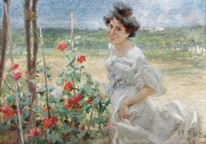 In de bloementuin, 1899