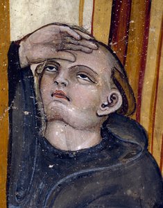 Een monnik die naar de lucht kijkt (detail)