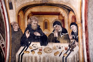 Laatste gesprek tussen Sint Benedictus en Sint Scholastica, Umbrische School