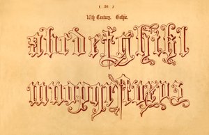 16e eeuw. Gotisch, 1862 door Unbekannt