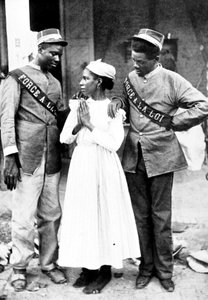 Haïtiaanse politie voor de Amerikaanse bezetting in 1917 door Unbekannt