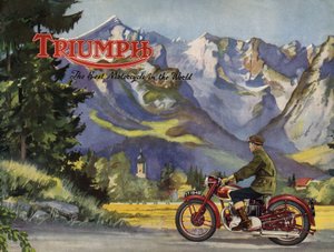 1948 Triumph 5T speed twin brochure door Unbekannt