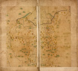 Eerste Kaart van Shaanxi door Unbekannt