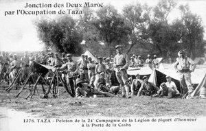 24e compagnie van het Franse Vreemdelingenlegioen, Taza, Marokko, 1904 door Unbekannt