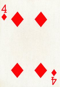 4 van Ruiten uit een kaartspel van Goodall & Son Ltd., ca. 1940 door Unbekannt
