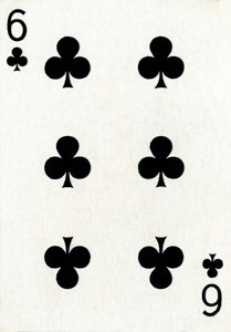 6 van Klaveren uit een kaartspel van Goodall & Son Ltd., ca. 1940 door Unbekannt