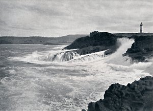 Een Charmant Uitzicht op het Pittoreske Kustlandschap van N.S.W., ca. 1900 door Unbekannt