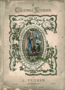 Een kerstsouvenir, voorpagina van bladmuziek, c1860s door Unbekannt