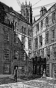 Een hoek van Cliffords Inn, 1903 door Unbekannt