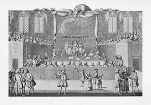 Een rechtbank rond 1733