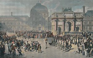 Een dag van herziening onder het keizerrijk, Place Du Carrousel, 1810, 1896