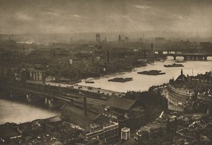 Een Afscheidsblik op Wonderbaarlijk Londen vanaf het Kruis op de Koepel van St. Paul, ca. 1935
