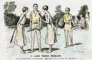 Een Lawn Tennis Probleem, 1923 door Unbekannt