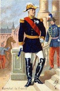 A: Maarschalk van Frankrijk. Gravure in "Militair Alfabet"