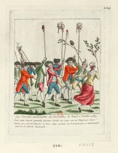 Een gedenkwaardige dag in Versailles, 1789 door Unbekannt