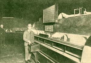 Een model van de Post Office Tube Railway, 1930