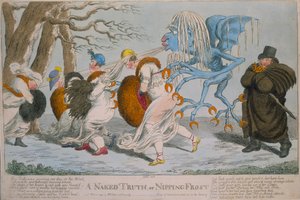 A Naked Truth, or Nipping Frost, 1803 door Unbekannt