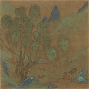 Een pastorale scène, 1271-1368 door Unbekannt