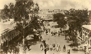 Een deel van de Sadar Bazar, Rawalpindi - genomen vanaf de Massy Gate, ca. 1918-ca. 1939 door Unbekannt