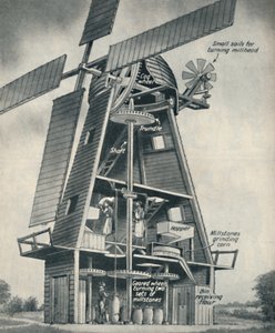 Een smockmolen in Stuart-dagen, ca. 1934