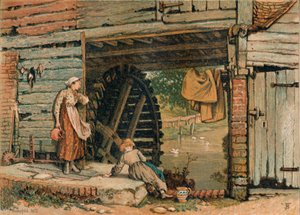 Een watermolen in Surrey