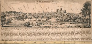 Een uitzicht op de stad York, ca. 1770s door Unbekannt