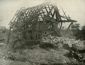 Een dorp aan het westfront door Unbekannt