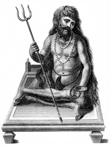 Een yogi mediterend, 1811 door Unbekannt