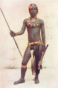 Een Zulu-krijger, 1912 door Unbekannt