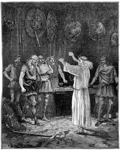 Een bard die de nobele tradities van de familie reciteert, 1882-1884