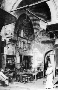 Een bazaar in Caïro, Egypte, ca. 1920s door Unbekannt