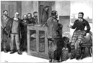 Een mijnstaking, Zuid-Wales, 1875 door Unbekannt