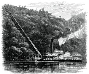 Een katoen glijbaan, Verenigde Staten, ca. 1880 door Unbekannt