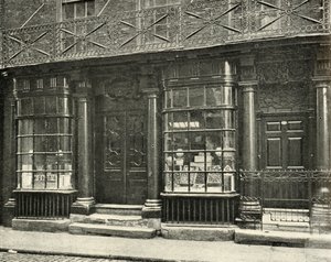 Een fijne winkel in Artillery Row, Houndsditch, Londen, uit de tweede helft van de achttiende eeuw