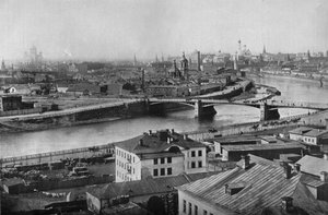 Algemeen uitzicht op Moskou, met het Kremlin, 1915
