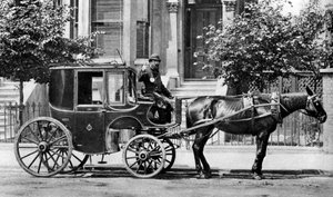 Een door paarden getrokken koets, Londen door Unbekannt