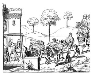 Een ridder betreedt de lijsten, c1460-1465, 1870
