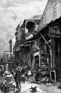 Een marktplein in San Francisco, Californië, VS, midden 19e eeuw, ca. 1880 door Unbekannt