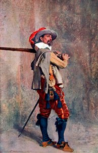 Een musketier, ca. 1600-ca. 1650, 1908-1909 door Unbekannt