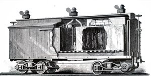 Een gekoelde spoorwegwagon door Unbekannt