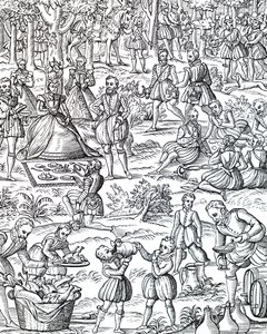 Een koninklijke picknick door Unbekannt