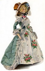 Een kleinschalige jurk ontwerp mannequin, 1938
